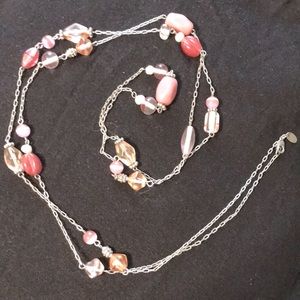 Lia Sophia long necklace.